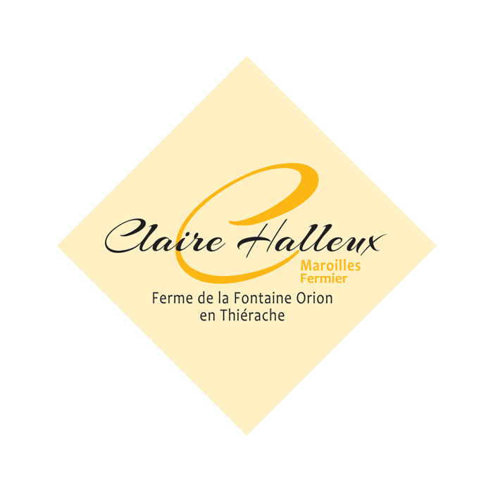 Claire Halleux - Bienvenue à la Ferme de la Fontaine Orion située à Haution en Thiérache. Eleveur laitier et producteur de Maroilles fermier au lait cru depuis 1982